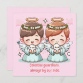 Twee Hemelse Beschermers Kaart (Voorkant / Achterkant)
