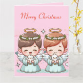 Twee Hemelse Beschermers Kaart (Gele Bloem)