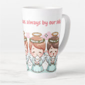Twee hemelse bewakers  latte mok (Rechterhoek)