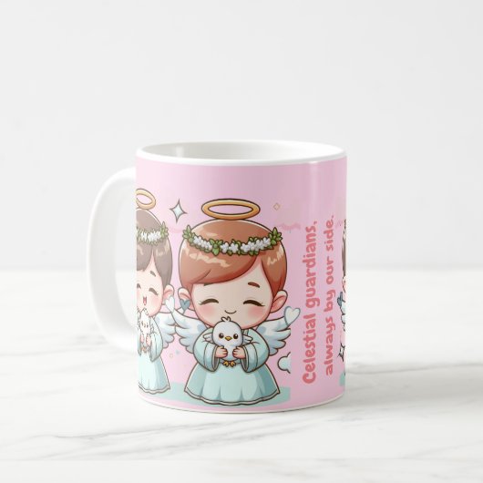 Twee hemelse wachters koffiemok (Voorkant links)