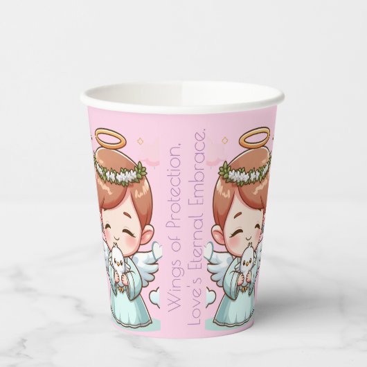 Twee hemelse wachters papieren bekers (Links)