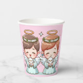 Twee hemelse wachters papieren bekers (Voorkant)