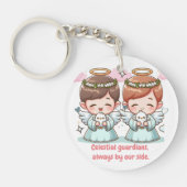 Twee hemelse wachters sleutelhanger (Voorkant)