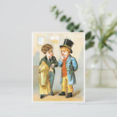Twee heren briefkaart (Staand voorkant)
