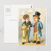 Twee heren briefkaart (Voorkant / Achterkant)