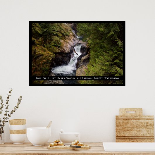 Twee Herfsten afdrukken Poster (Keuken)