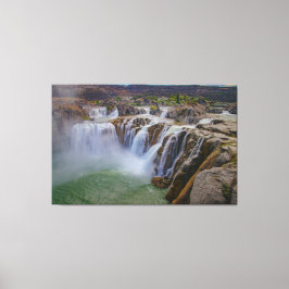 Twee Herfsten Canvas Afdruk