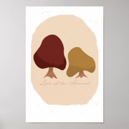 Twee herfsten/herfst esthetische print/rustieke ku poster