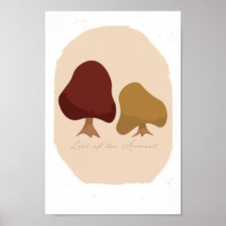 Twee herfsten/herfst esthetische print/rustieke ku poster