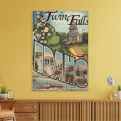 Twee Herfsten, Idaho - Grote letterscènes Canvas Afdruk (Insitu (Woonkamer))