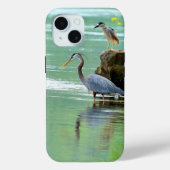 Twee Herons in de rivier Case-Mate iPhone Case (Achterkant)