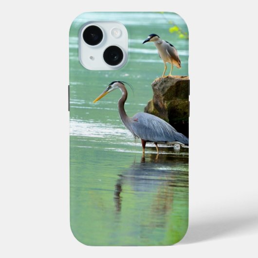 Twee Herons in de rivier Case-Mate iPhone Case (Achterkant)