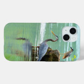 Twee Herons in de rivier Case-Mate iPhone Case (Achterkant (horizontaal))