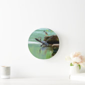 Twee Herons in de rivier Ronde Klok (Huis)