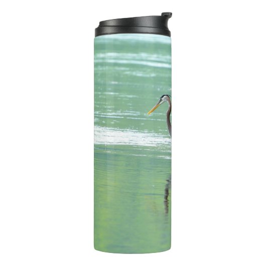 Twee Herons in de rivier Thermosbeker (Gedraaid links)