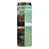 Twee Herons in de rivier Thermosbeker (Achterkant)