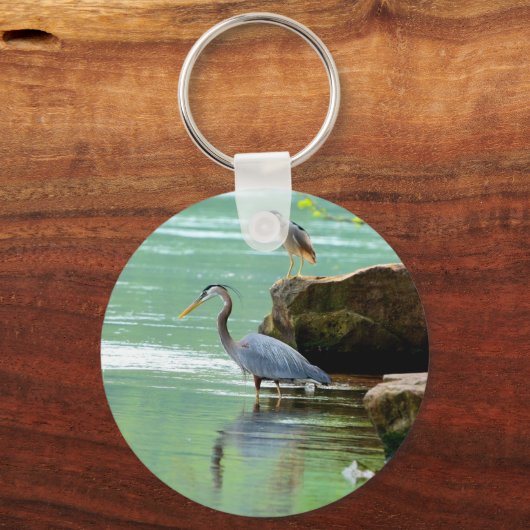 Twee Herons Vist Sleutelhanger (Achterkant)