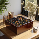 Twee herten in een fantasie rijk aandenken doos cadeaudoosje<br><div class="desc">Sieradendoos met een afbeelding van twee herten in een fantasiebos erop. Item is aanpasbaar,  zet elke naam of zin die u wilt.</div>