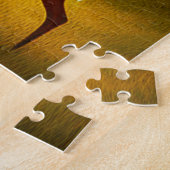 Twee herten in een Herfstbos / Bossen Legpuzzel (Zijkant)