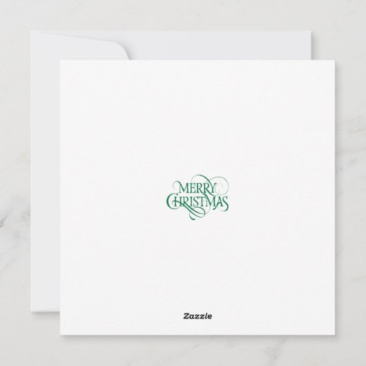 twee herten Kerstkaart plat (Achterkant)