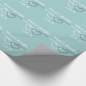 Twee het blokkeren Hart Cadeaupapier (Hoek)