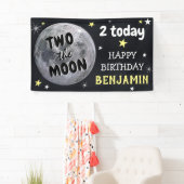 Twee: het Kinder 2e verjaardag van de maan Spandoek (Insitu)