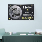 Twee: het Kinder 2e verjaardag van de maan Spandoek (Beurs)