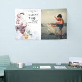 Twee Het Zee Piratenschip Zeemeermin 2e Verjaardag Spandoek (Beurs)