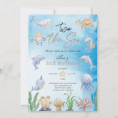 Twee het Zee, Waterverf Onder het Zee 2e Verjaarda Kaart (Voorkant)