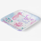 Twee het Zee! Zeemeermin 2e Verjaardag Schattigee  Papieren Bordje (Gebogen)