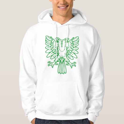 Twee hete adelaars - groen gras hoodie (Voorkant)