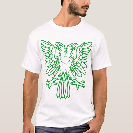 Twee hete adelaars - groen gras t-shirt (Voorkant)