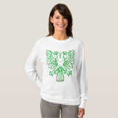 Twee hete adelaars - groen gras t-shirt (Voorkant volledig)