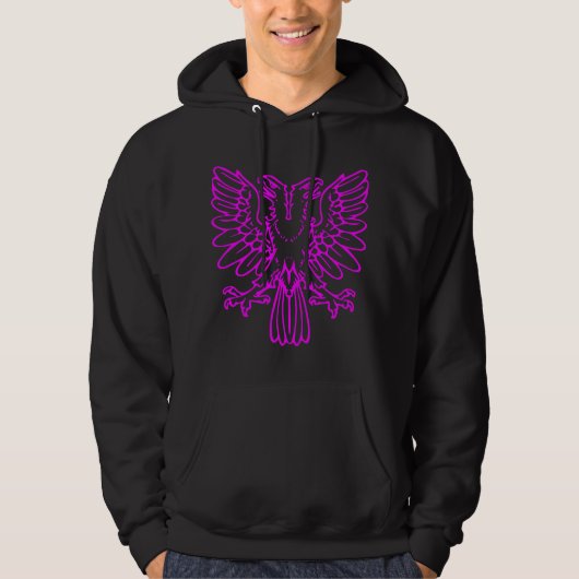 Twee hete adelaars - Magenta Hoodie (Voorkant)