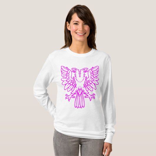 Twee hete adelaars - Magenta T-shirt (Voorkant volledig)