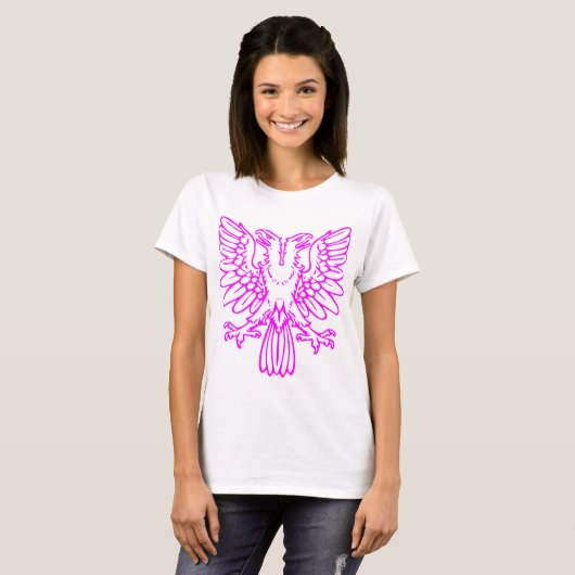 Twee hete adelaars - Magenta T-shirt (Voorkant volledig)