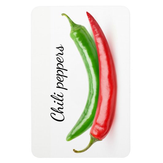 Twee hete paprika's magneet (Verticaal)