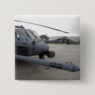 Twee HH-60G Pave Hawks Vierkante Button 5,1 Cm