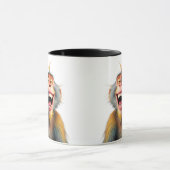 Twee hilarische apen zijn te grappig. mok (Midden)