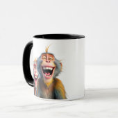 Twee hilarische apen zijn te grappig. mok (Voorkant links)