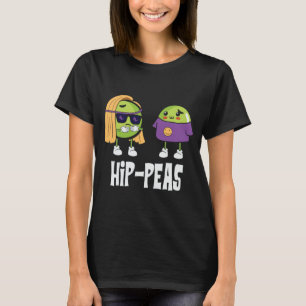 Twee Hippie Peas Vegetables Veggie Healthy Green P T-shirt
