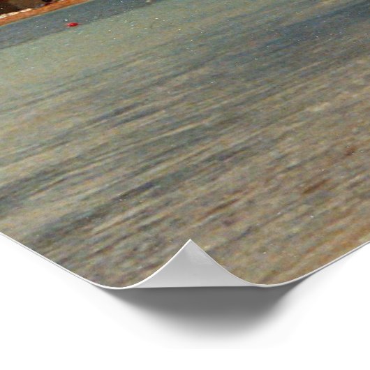 Twee Hobie catamarans St. Aubin's strand Poster (Hoek)