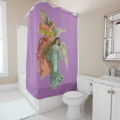 Twee hoeken om over je te waken douchegordijn (In situ)