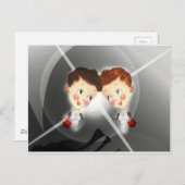 Twee homoseksuele Mannen paar in Tuxedos Schattige Briefkaart (Voorkant / Achterkant)