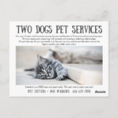 Twee Honden briefkaarten (Achterkant)