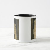 Twee honden die in een deurraam kijken, achteraan  mok (Midden)