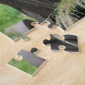 Twee honden een pug puppy en Boston Terrier in een Legpuzzel (Zijkant)