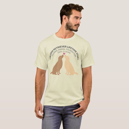Twee honden hart t-shirt (Voorkant volledig)