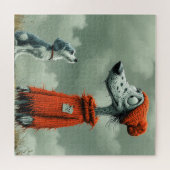 Twee honden legpuzzel (Horizontaal)