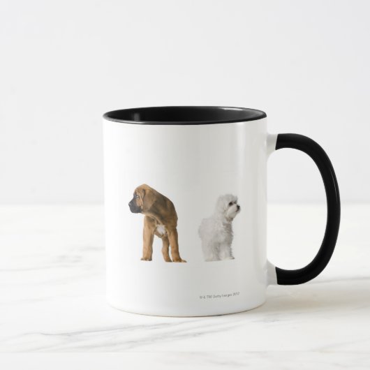 Twee honden mok (Rechts)